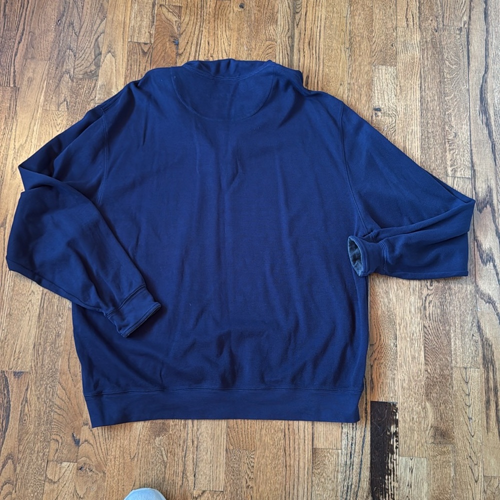 Orvis XXL Navy Half Zip Pullover - Picture 3 of 3